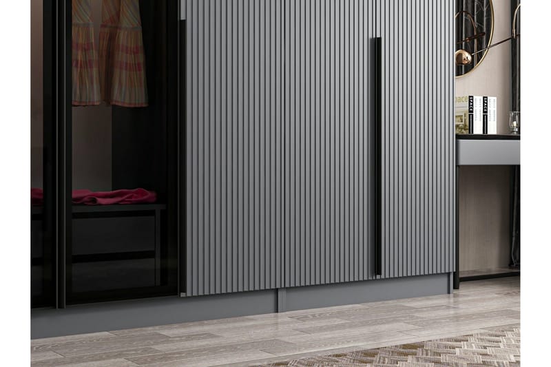 Fruitland Garderob 315 cm - Antracit - Products - Förvaring - Garderober & garderobssystem - Garderobsskåp