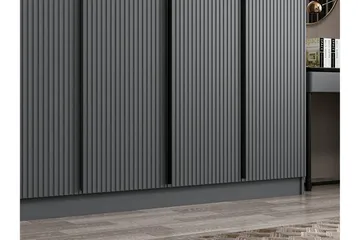 Fruitland Garderob 315 cm - Antracit - Products - Förvaring - Garderober & garderobssystem - Garderobsskåp