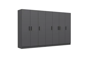 Fruitland Garderob 315 cm - Antracit - Products - Förvaring - Garderober & garderobssystem - Garderobsskåp