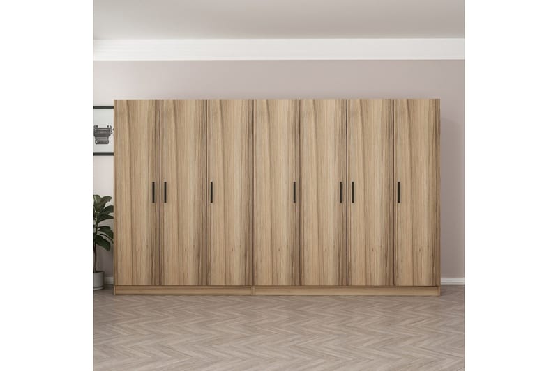 Fruitland Garderob 315 cm - Ek - Products - Förvaring - Garderober & garderobssystem - Garderobsskåp