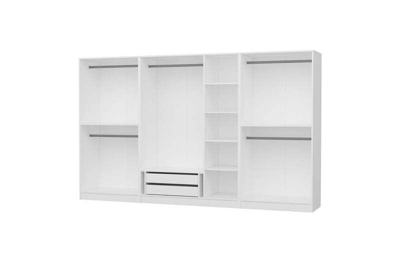 Fruitland Garderob 315 cm - Vit - Products - Förvaring - Garderober & garderobssystem - Garderobsskåp