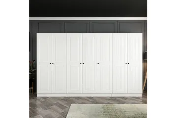 Fruitland Garderob 315 cm - Vit - Products - Förvaring - Garderober & garderobssystem - Garderobsskåp