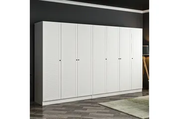 Fruitland Garderob 315 cm - Vit - Products - Förvaring - Garderober & garderobssystem - Garderobsskåp