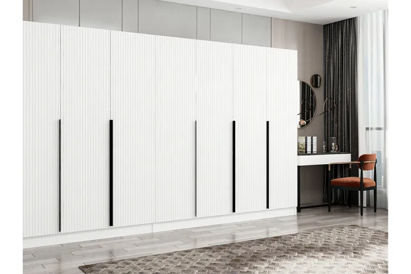 Fruitland Garderob 315 cm - Vit - Products - Förvaring - Garderober & garderobssystem - Garderobsskåp