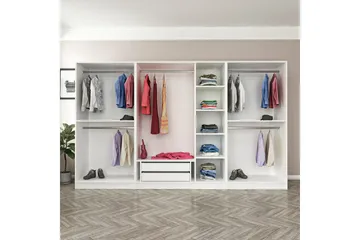 Fruitland Garderob 315 cm - Vit - Products - Förvaring - Garderober & garderobssystem - Garderobsskåp
