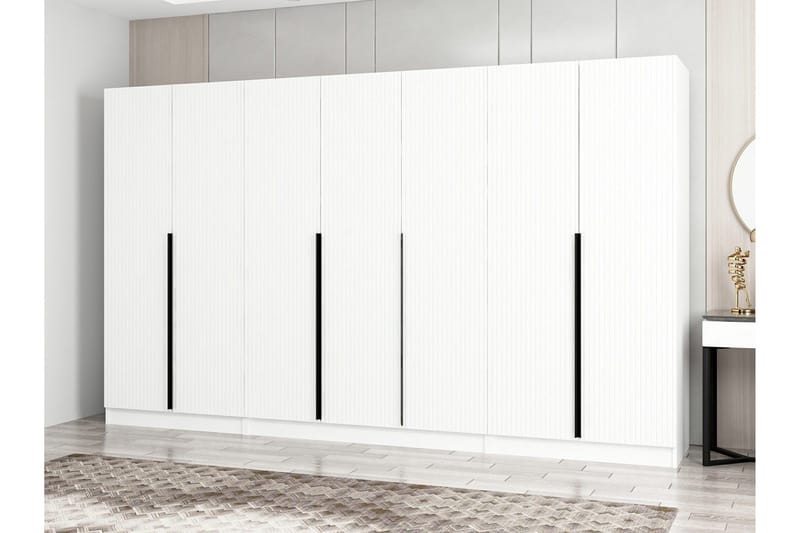 Fruitland Garderob 315 cm - Vit - Products - Förvaring - Garderober & garderobssystem - Garderobsskåp