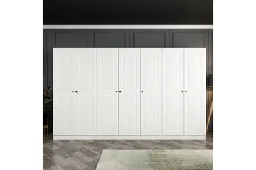 Fruitland Garderob 315 cm - Vit - Products - Förvaring - Garderober & garderobssystem - Garderobsskåp