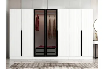 Fruitland Garderob 315 cm - Vit - Products - Förvaring - Garderober & garderobssystem - Garderobsskåp