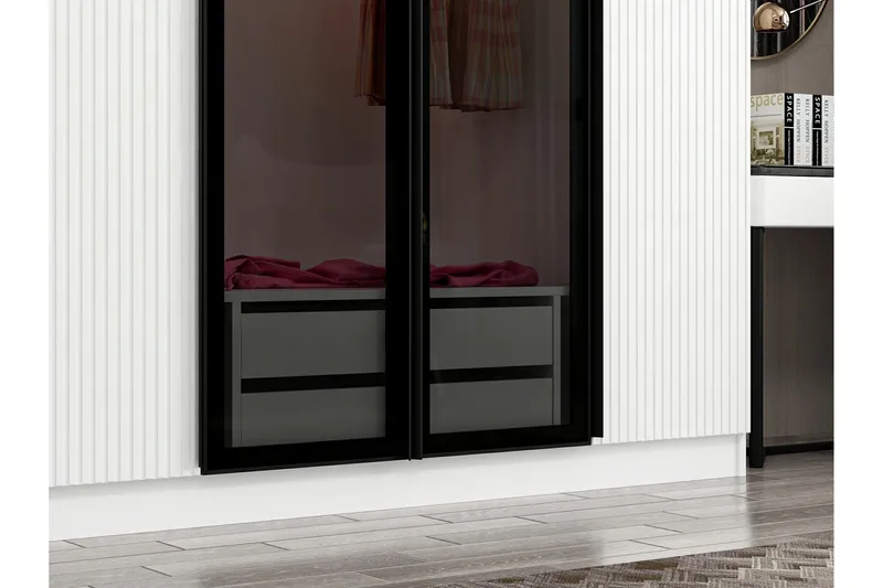 Fruitland Garderob 315 cm - Vit - Products - Förvaring - Garderober & garderobssystem - Garderobsskåp