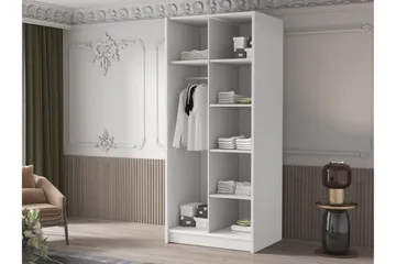 Julissa Garderob 100 cm - Kashmir/Guld - Products - Förvaring - Garderober & garderobssystem - Garderobsskåp