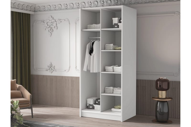Julissa Garderob 100 cm - Kashmir/Guld - Products - Förvaring - Garderober & garderobssystem - Garderobsskåp
