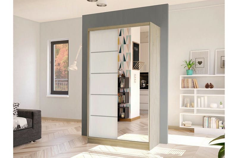 Glenmore Garderob m. Spegel White - Products - Förvaring - Garderober & garderobssystem