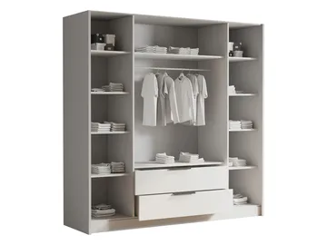 Herrljunga Garderob 200x215 cm med lådor - Brun/Guld - Products - Förvaring - Garderober & garderobssystem