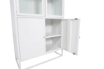 Bakal Bokhylla med Luckor - Vit - Products - Förvaring - Hylla - Bokhylla