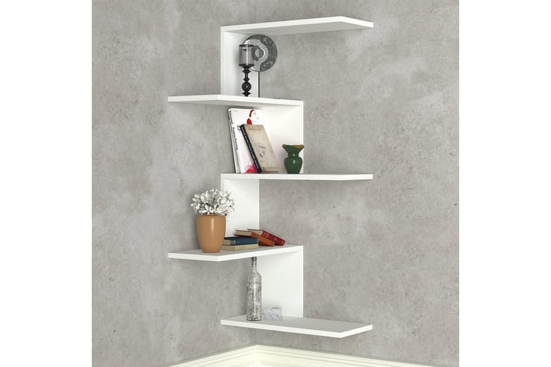 Canitor Vägghylla - Vit - Products - Förvaring - Hylla - Hörnhylla