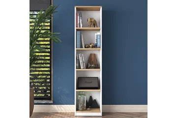 Dystany Bokhylla 40 cm - Vit/Valnöt - Products - Förvaring - Hylla - Bokhylla