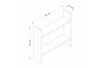 Endicott Lagerhylla 34x10 cm - Valnöt - Products - Förvaring - Hylla - Förvaringshylla - Lagerhylla