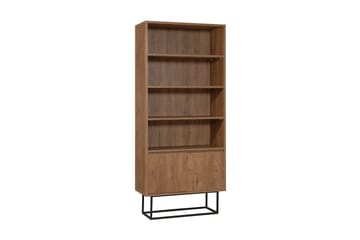 Vernavola Bokhylla 80x36 cm 3 Hyllor - Mörkbrun/Svart - Products - Förvaring - Hylla - Bokhylla