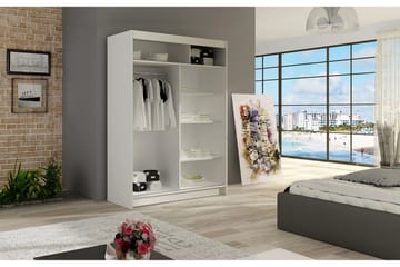 Miami Garderob 120x58x200 cm - Beige/Grå - Products - Förvaring - Garderober & garderobssystem