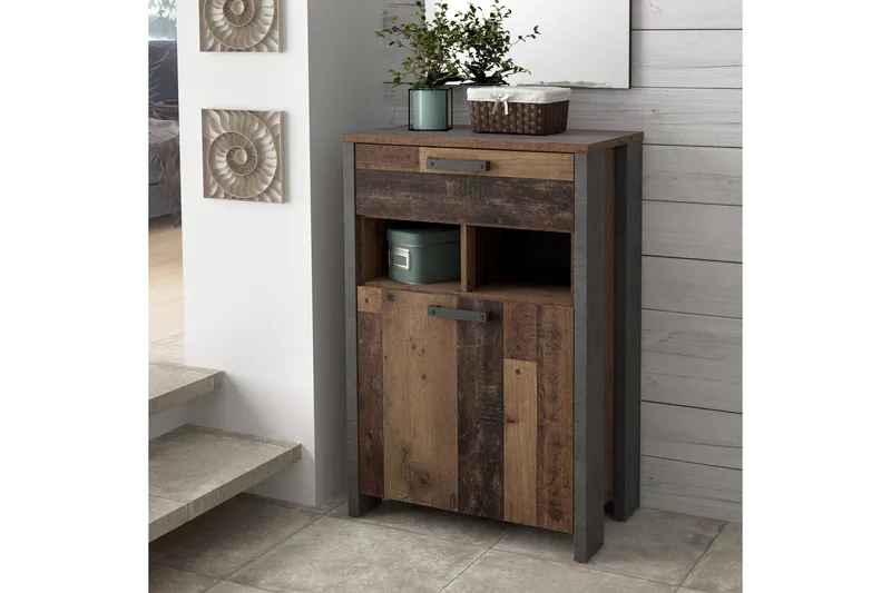 Cadle Skåp 67 cm - Brun/Grå - Products - Förvaring - Skåp - Förvaringsskåp