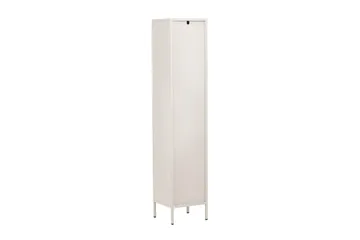 Cali Smalt Vitrinskåp 35 cm djup 37 cm bred 180 cm hög Ljust Stål - Beige - Products - Förvaring - Skåp - Vitrinskåp