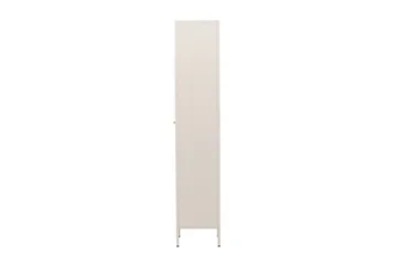 Cali Smalt Vitrinskåp 35 cm djup 37 cm bred 180 cm hög Ljust Stål - Beige - Products - Förvaring - Skåp - Vitrinskåp