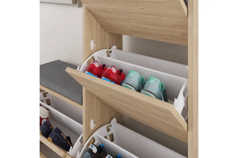 Dude Skoskåp 105 cm - Ek - Products - Förvaring - Skåp - Förvaringsskåp