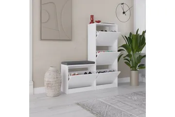 Dude Skoskåp 105 cm - Vit - Products - Förvaring - Skåp - Förvaringsskåp