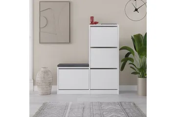 Dude Skoskåp 105 cm - Vit - Products - Förvaring - Skåp - Förvaringsskåp