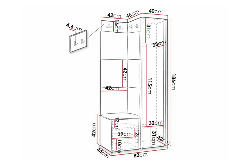 Dunvegan Highboard - Svart - Products - Förvaring - Skåp - Förvaringsskåp