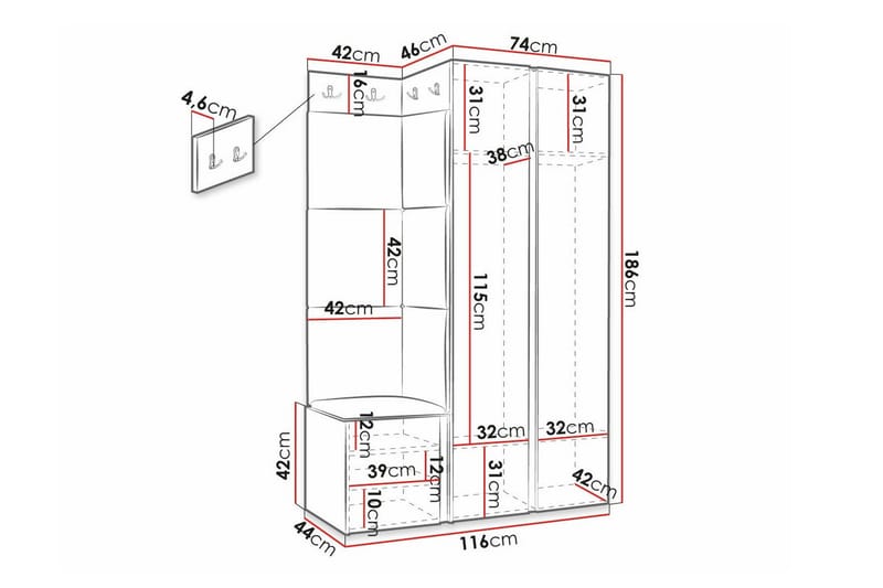 Dunvegan Highboard White - Products - Förvaring - Skåp - Förvaringsskåp