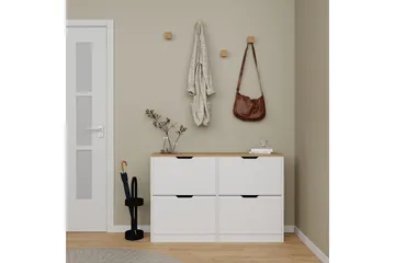 Durusu Skoskåp 120 cm - Matt Vit - Products - Förvaring - Skåp - Förvaringsskåp