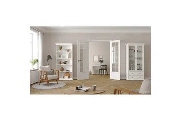 Shoiba Vitrinskåp 96x201 cm - Vit - Products - Förvaring - Skåp - Vitrinskåp