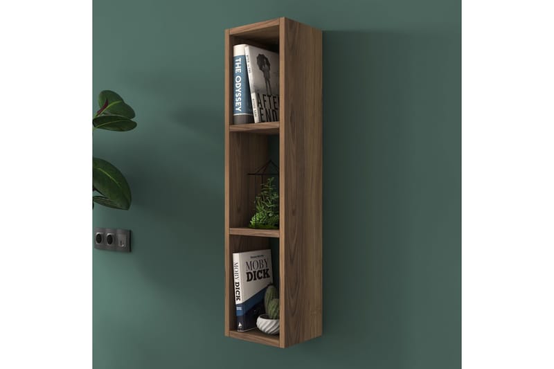 Bennerto Vägghylla 19x22 cm - Valnöt - Products - Förvaring - Småförvaring - Väggförvaring