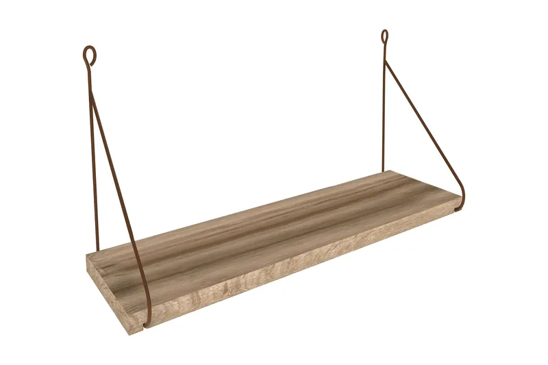 Decormet Vägghylla - Brun - Products - Förvaring - Småförvaring - Väggförvaring