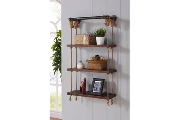 Evila Rephylla 3 Hyllor - Trä/Svart - Products - F örvaring - Småförvaring - Väggförvaring