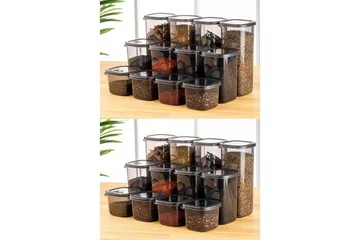 Förvaringslådeset (24 delar) Soyal Antracit - Antracit - Products - Förvaring - Småförvaring - Förvaringslåda - Plastback & plastlåda