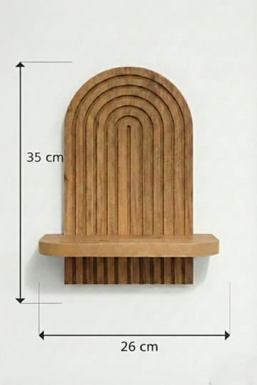 Hasina Vägghylla 26x35x13 cm - Ek - Products - Förvaring - Småförvaring - Väggförvaring