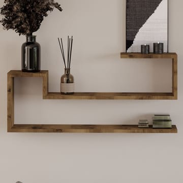 Melto Vägghylla 90x41,2x17 cm - Antik valn öt - Products - Förvaring - Småförvaring - Väggförvaring