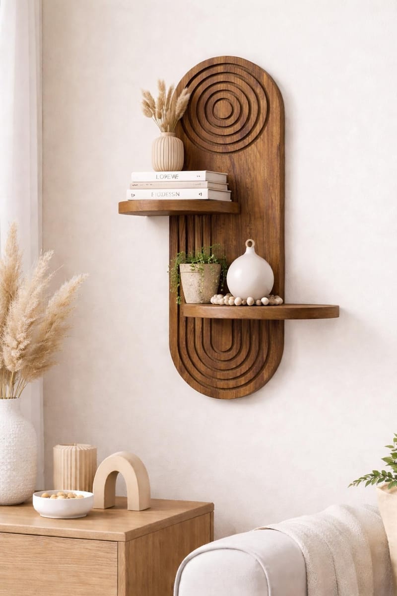 Virlin Vägghylla 26x35x13 cm - Ek - Products - Förvaring - Småförvaring - Väggförvaring