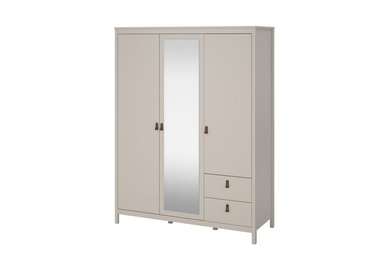 Vallvidera Garderob med Spegel 150x199 cm, Beige