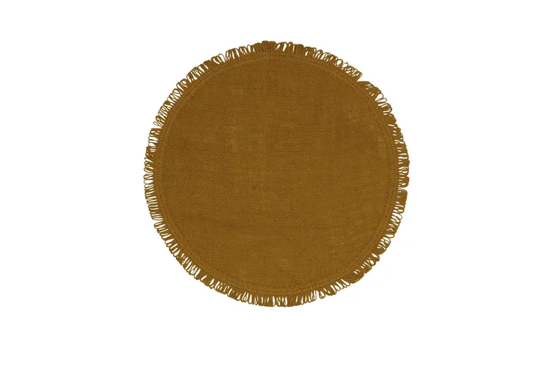 Ville Tabletter Ø38 cm - Gul - Products - Inredning - Dekoration & inredningsdetaljer - Bordsdekoration - Bordstablett