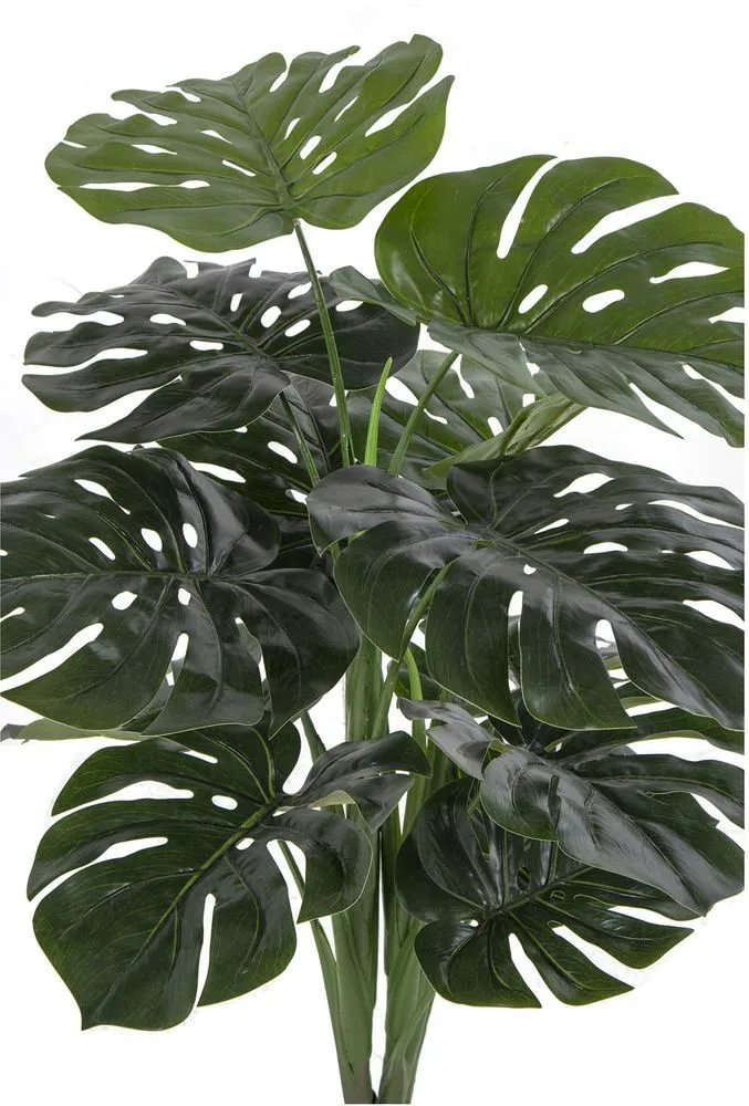 Monstera konstblomma - 90 cm, grön