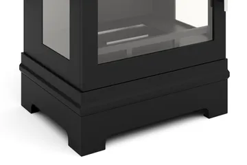 Corbo Liten Fristående Rektangulär Etanolkamin 59x35x45 cm i Stål och Glas - Svart - Products - Inredning - Kaminer - Kamin utan skorsten - Etanolkamin