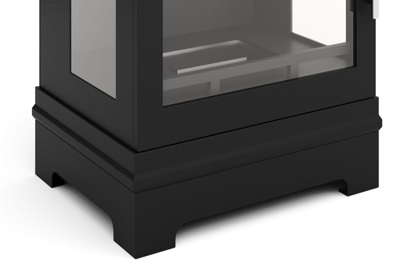 Corbo Liten Fristående Rektangulär Etanolkamin 59x35x45 cm i Stål och Glas - Svart - Products - Inredning - Kaminer - Kamin utan skorsten - Etanolkamin