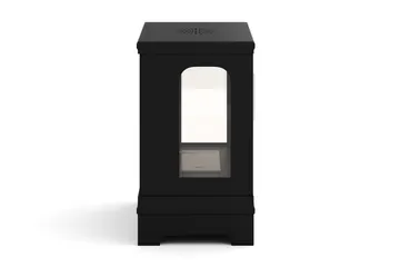 Corbo Liten Fristående Rektangulär Etanolkamin 59x35x45 cm i Stål och Glas - Svart - Products - Inredning - Kaminer - Kamin utan skorsten - Etanolkamin