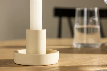 Ceco Ljusstake 11x5,6 cm - Beige - Products - Inredning - Ljus & dofter - Ljusstakar & ljuslyktor