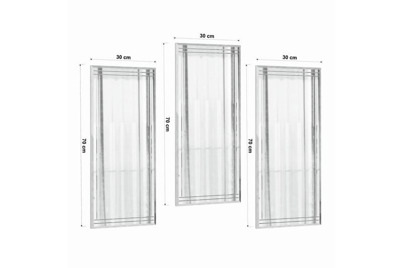 Dekorativt Spegelset (3 Delar) Heba Buhem Transparent - Ivory - Products - Inredning - Spegel - Hallspegel