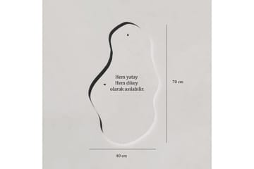 Spegel 40x70 cm - Vit - Products - Inredning - Spegel - Hallspegel