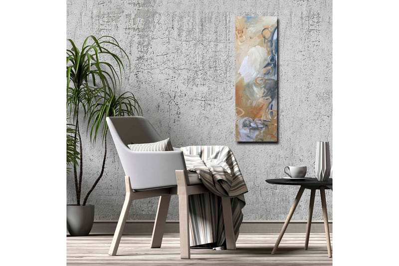 Canvastavla - Abstrakt komposition med mjuka former och nyanser - Ljusgrå / Beige / Blå - Products - Inredning - Tavlor & posters - Canvastavla